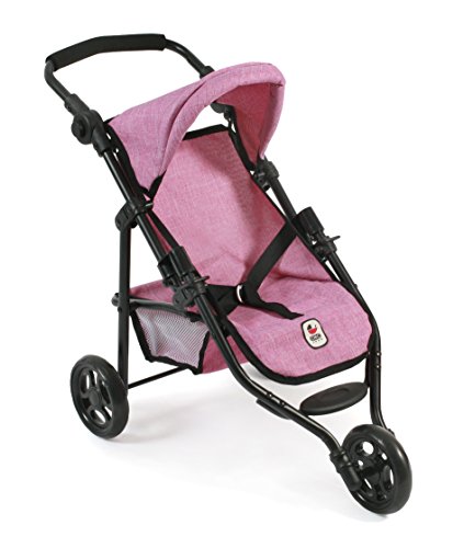 Silla de Paseo Lola de Bayer Chic; Cochecito para muñecas de hasta 50 cm, Modelo 2000 612 70, Color Jeans Pink