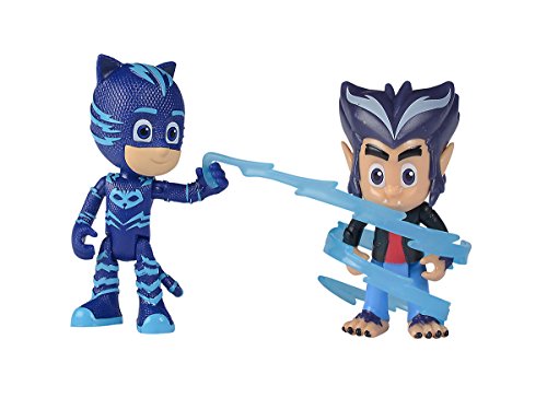 Simba 109402223 PJ Masks - Juego de Figuras de Catboy con howler, Unisex para niños