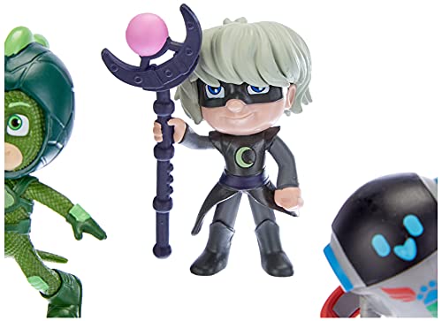 Simba 109402364 PJ Masks - Juego de Figuras de PJ Masks, héroes en Pijama y Villanos, 5 Figuras de acción de 8 cm para niños a Partir de 3 años