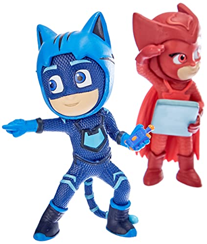 Simba 109402364 PJ Masks - Juego de Figuras de PJ Masks, héroes en Pijama y Villanos, 5 Figuras de acción de 8 cm para niños a Partir de 3 años