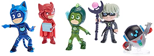 Simba 109402364 PJ Masks - Juego de Figuras de PJ Masks, héroes en Pijama y Villanos, 5 Figuras de acción de 8 cm para niños a Partir de 3 años