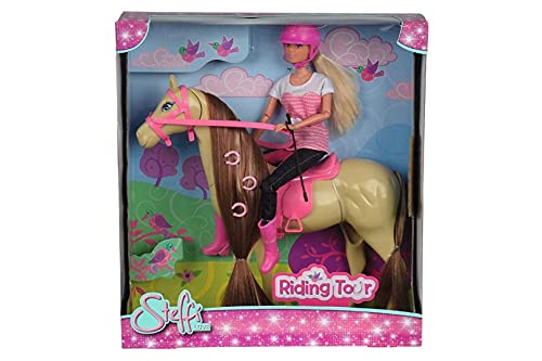 Simba Steffi Love Muñeca con Caballo, multicolor, Miscelanea (5730939)