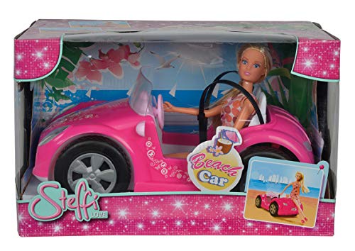 Simba- Steffi Love Muñeca con Coche de Playa, Multicolor (798525938860)