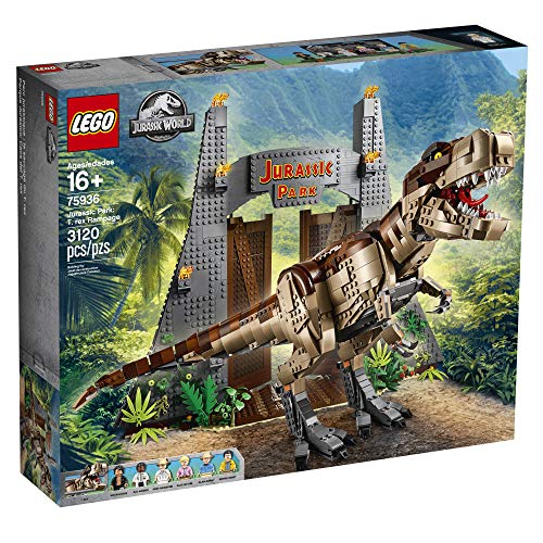 Sinoeem LEGO Jurassic World Jurassic Park: T. rex Rampage 75936 Kit de construcción, nuevo 2020 (3120 piezas)