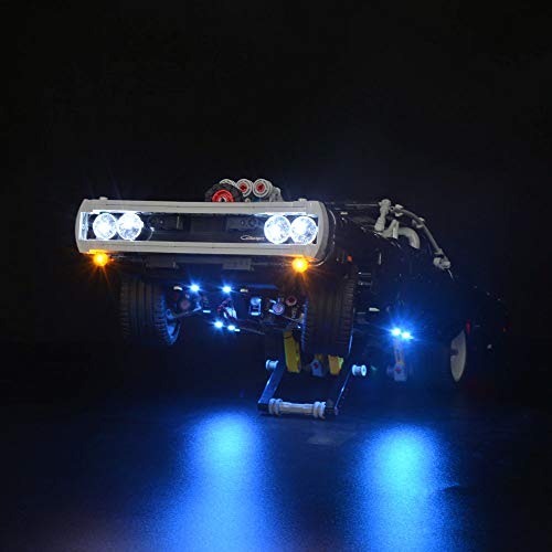 SIROD Kyglaring LED Luces para Lego 42111 Fast & Furious Dodge Charger Bloques de construcción Ligeros Ladrillos para Lego 42111 Dodge Charger Building Kit (Modelo 42111 NO Incluido)