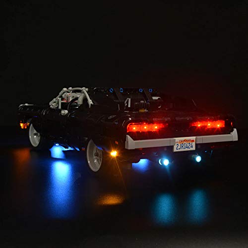 SIROD Kyglaring LED Luces para Lego 42111 Fast & Furious Dodge Charger Bloques de construcción Ligeros Ladrillos para Lego 42111 Dodge Charger Building Kit (Modelo 42111 NO Incluido)