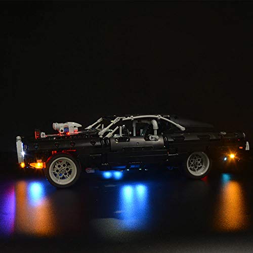 SIROD Kyglaring LED Luces para Lego 42111 Fast & Furious Dodge Charger Bloques de construcción Ligeros Ladrillos para Lego 42111 Dodge Charger Building Kit (Modelo 42111 NO Incluido)