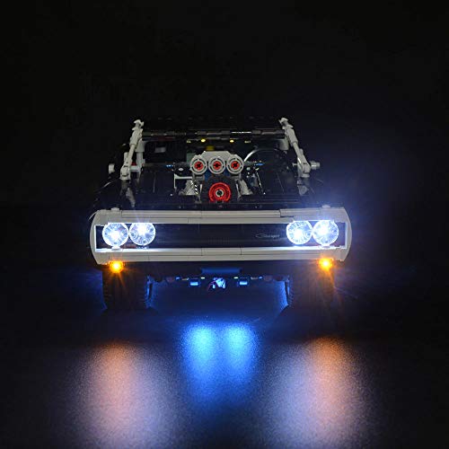 SIROD Kyglaring LED Luces para Lego 42111 Fast & Furious Dodge Charger Bloques de construcción Ligeros Ladrillos para Lego 42111 Dodge Charger Building Kit (Modelo 42111 NO Incluido)