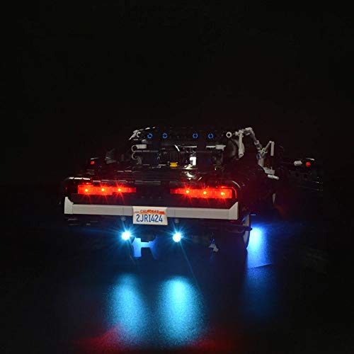 SIROD Kyglaring LED Luces para Lego 42111 Fast & Furious Dodge Charger Bloques de construcción Ligeros Ladrillos para Lego 42111 Dodge Charger Building Kit (Modelo 42111 NO Incluido)