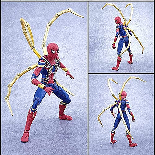 SJS Figura de acción de Iron Spiderman Avengers Infinity War colección de Juguetes de superhéroe de 6 Pulgadas, con Pieza de construcción y Accesorio