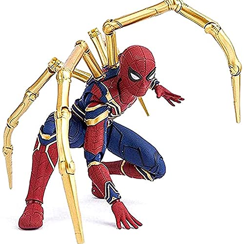 SJS Figura de acción de Iron Spiderman Avengers Infinity War colección de Juguetes de superhéroe de 6 Pulgadas, con Pieza de construcción y Accesorio