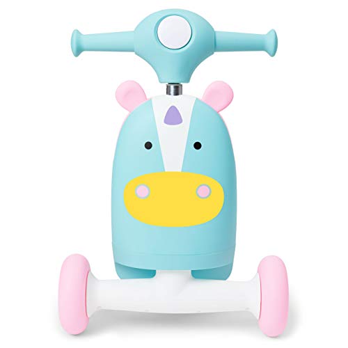 Skip Hop Zoo Juguete 3 en 1 para Montar en Bicicleta, Unicornio