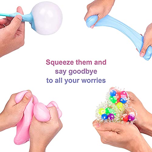 Slime Kit Paquete de 19 , Fluffy Slime para niños, súper elástico y Antiadherente, Juguete para aliviar el estrés para niñas y niños