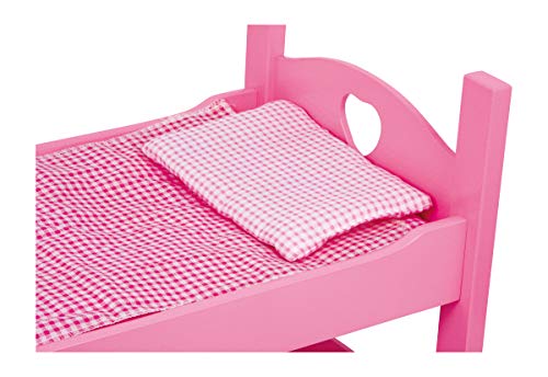 small foot company 2871 - Litera de Madera para Muecas, Color Rosa