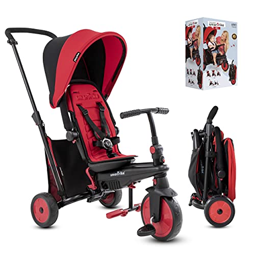 Smartrike STR3 - Triciclo Plegable para niños (1,2,3 años), Color Rojo