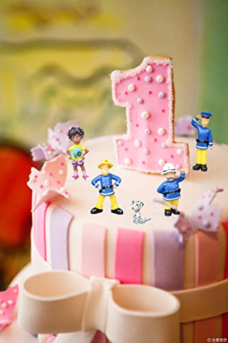 smileh Sam El Bombero Cake Topper Figuras Bombero Figuras Decoración Para Tarta Bombero Mini Figuras Set 12 Piezas