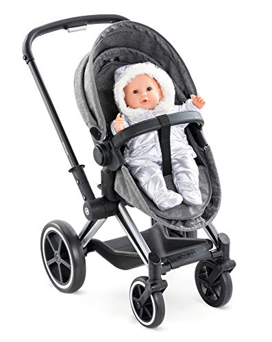 Smoby Cybex - Cochecito para Muñecos, en Color Gris, para Niños a partir de 3 Años - 37 x 21,5 x 61,5 cm