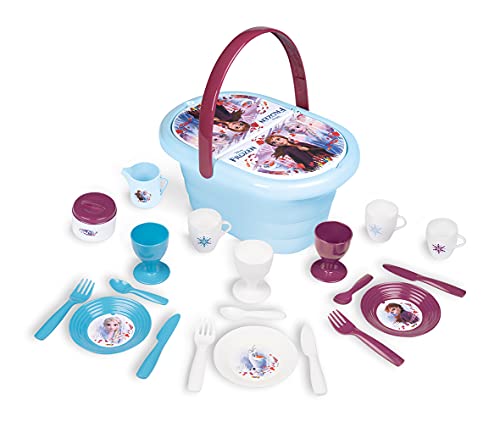 Smoby - Frozen 2 Cesta Picnic, 20 accesorios (Smoby 310511)