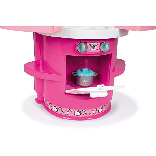 Smoby Hello Kitty - Cocina Cooky con 17 Accesorios, para Niños a partir de 3 Años - 72 x 30 x 80 cm