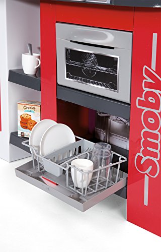 SMOBY - Kitchen Studio XXL Bubble con 38 accesorios, simula el efecto del agua hirviendo, refrigerador, horno, lavavajillas, dispensador de hielo, cafetera, 7600311025 , color/modelo surtido