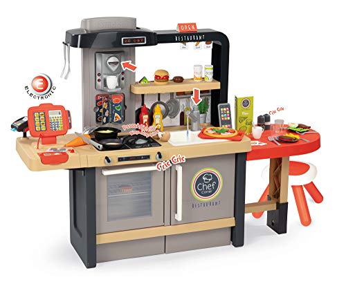 Smoby - Restaurante Chef Corner Extra Grande con Altura Ajustable, para Niños a partir de 3 Años, 76 x 23.5 x 82 cm