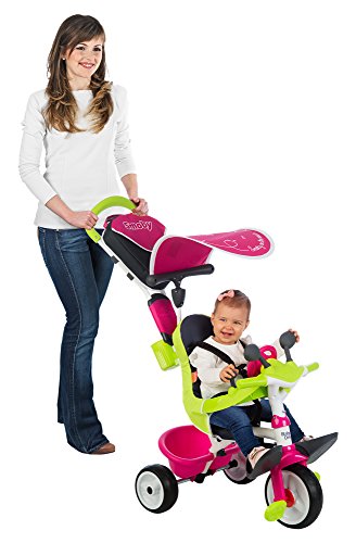 Smoby- Triciclo Baby Driver, Color rosa (741201)