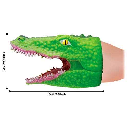 Snap Attack - Cocodrilo de Deluxebase. Marionetas de Mano para niños. Marionetas de Mano de cocodrilo, Juguetes elásticos, geniales para TDAH y Autismo. Juguetes de cocodrilo para niños y niñas.