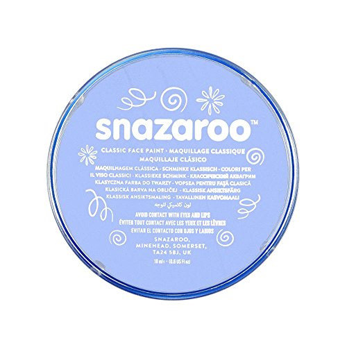 Snazaroo- Pintura Facial y Corporal, Color azul pálido, 18 ml (Paquete de 1) (Colart 1118366)