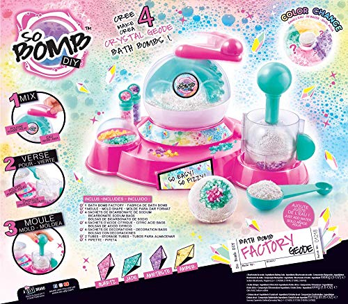 So Bomb DIY Fábrica de Bombas de baño de Cristal, color fucsia y verde (Canal Toys BBD020)