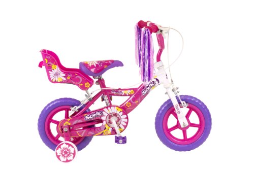 Sonic Daisy Girls - Bicicleta para niña, tamaño XL, color blanco / rosa