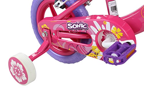 Sonic Daisy Girls - Bicicleta para niña, tamaño XL, color blanco / rosa