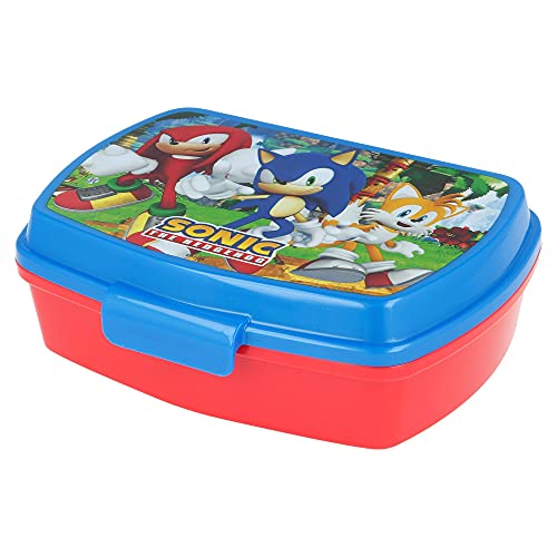 | Sonic | Sandwichera Para Niños Decorada - Fiambrera Infantil | Caja Para El Almuerzo Y Porta Merienda Para Colegio - Lonchera