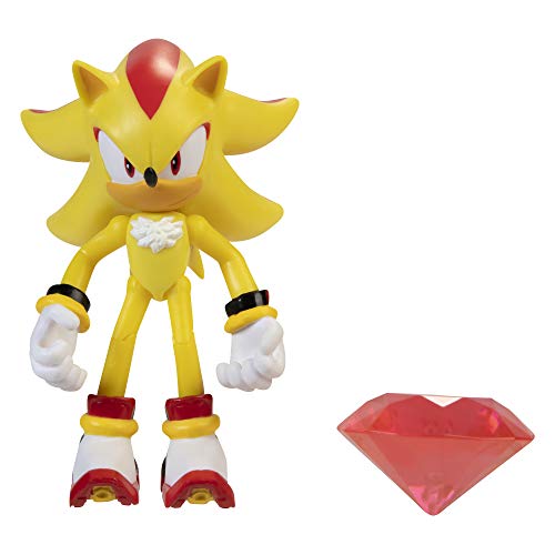 Sonic - The Hedgehog- Sonic - Figuras de 10 cm, Color Verde Esmeralda, Amarillo, Extra-Large (Jakks 407004)