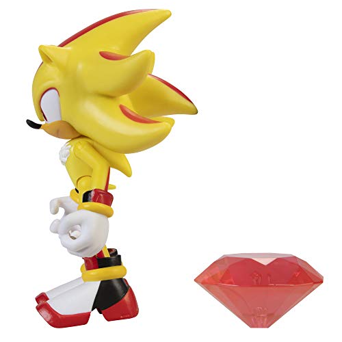 Sonic - The Hedgehog- Sonic - Figuras de 10 cm, Color Verde Esmeralda, Amarillo, Extra-Large (Jakks 407004)