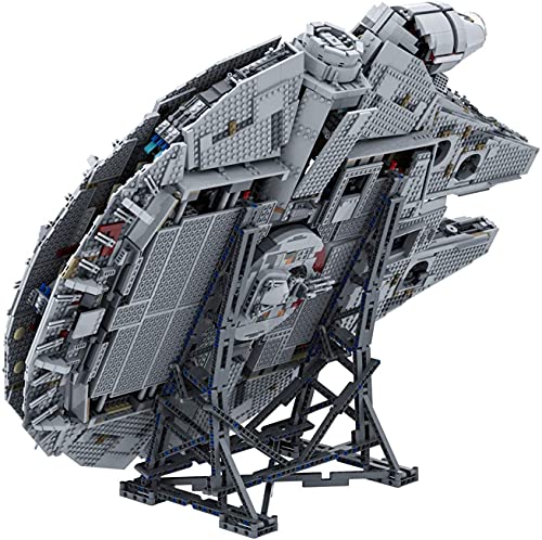 Soporte de exhibición vertical para modelo Lego 75192 Starship, kit de construcción de soporte robusto Millennium Falcon, el mejor regalo para adultos y niños - 407Pcs (modelo Lego no incluido)