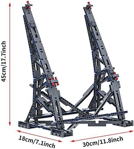 Soporte de exhibición vertical para modelo Lego 75192 Starship, kit de construcción de soporte robusto Millennium Falcon, el mejor regalo para adultos y niños - 407Pcs (modelo Lego no incluido)