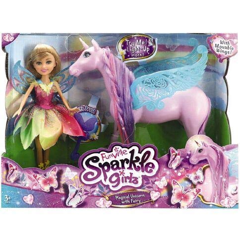 Sparkle Girlz Fairy con Light Up Unicorn