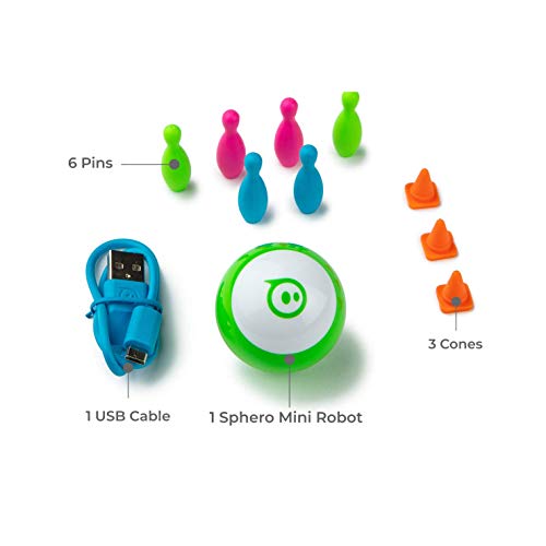 Sphero-Mini Verde Esfera robótica controlada por una aplicación juguete para el aprendizaje y programación en STEM, apto para mayores de 8 años, color (M001GRW)