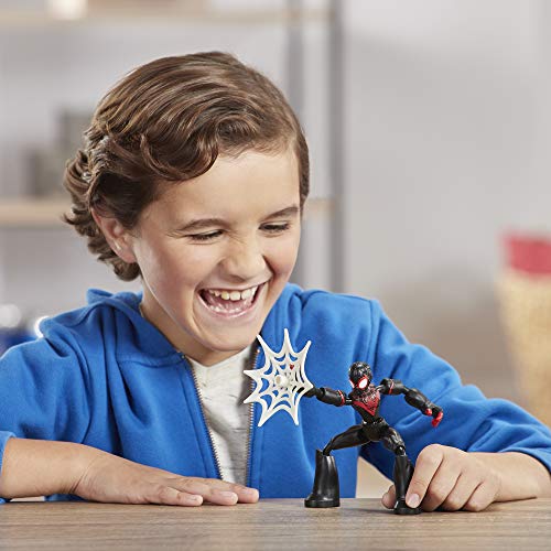 Spiderman- Bend and Flex Figura Miles 15 cm (Hasbro E76875X0)