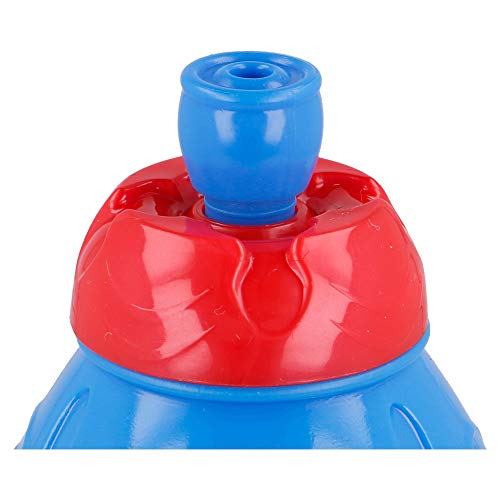 SPIDERMAN | Botella de Agua Infantil con cierre antifugas | Cantimplora Reutilizable para niños con tapón anti goteo - Libre de BPA - 400 ML