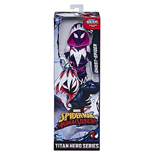 Spiderman Figura Titan Ghost Spider Deluxe, Multicolor (Hasbro E87305X0)