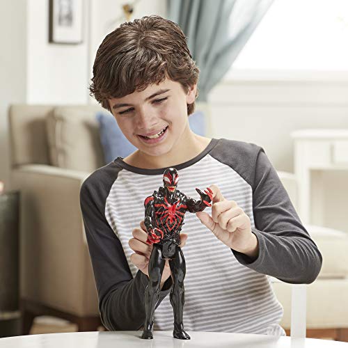 Spiderman Spider-Man Figura Titan Miles Morales Deluxe, Multicolor (Hasbro E87295X0)