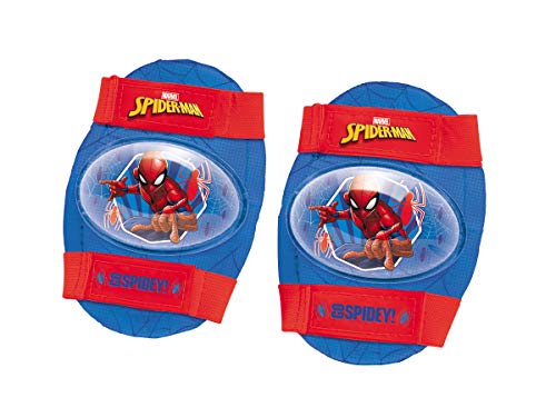 Spiderman Spiderman-18390 Spider-Man Set de Patines Infantiles con Protecciones, Talla 22 a 29, Multicolor, 40 x 40 x 40 cm (Mondo 18390)