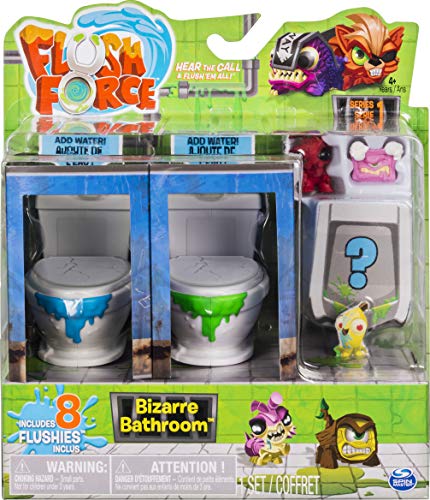 Spin Master 6037317 Set de Juego Bizarre Bathroom para Niños, ocho piezas , Modelos/colores Surtidos, 1 Unidad