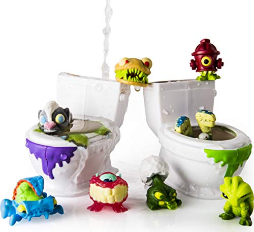 Spin Master 6037317 Set de Juego Bizarre Bathroom para Niños, ocho piezas , Modelos/colores Surtidos, 1 Unidad