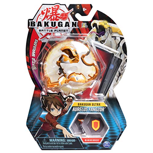 Spin Master Bakugan Ultra Collectible Action Figure 3-Inch Aurelus Fangzor - Deluxe