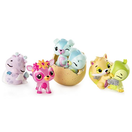 Spin Master- CollEGGtibles 4 Pack + Bonus-Season 3 Pack de 5 Hatchimals Série 3-Modèle Aléatoire, Multicolor (6041341) , color/modelo surtido