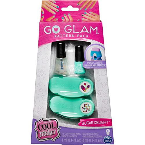 Spin Master GoGlam Fashion Cool Maker: Go Glam Pattern Pack Nail Stamper-Daydream, color rosa, púrpura (6046865) , color/modelo surtido