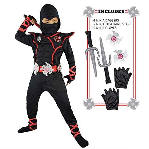 Spooktacular Creations Disfraz de Ninja para Niños (L)