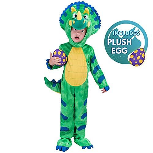 Spooktacular Creations Triceratops pequeño Traje Verde